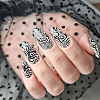 Stainless Steel DIY Nail Art Templates MRMJ-WH0092-083-5