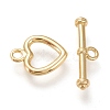 Brass Toggle Clasps KK-F820-11G-2