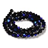 Opaque Solid Color Electroplate Glass Beads Strands LS-EGLA-A039-P4mm-L17-2