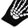 Polyester Skeleton Hand Horror Full Finger Gloves AJEW-A045-01A-3