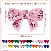 32Pcs 16 Colors Sequin Leather Bowknots DIY-GF0009-91-2