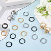 18Pcs 3 Colors 303 Stainless Steel Twist Hoop Earrings for Women EJEW-SC0001-81A-3