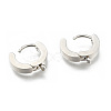 Tarnish Resistant Personalized Unisex 304 Stainless Steel Hoop Earrings EJEW-G120-59P-1