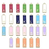 26Pcs 26 Style Alloy Enamel Pendants ENAM-SZ0001-49LG-5