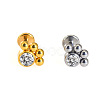 316L Surgical Stainless Steel & G23 Titanium Crystal Rhinestone Labrets for Women Men WG3A239-06-1