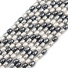 Electroplated Shell Pearl Beads Strands BSHE-H113-06B-02-1
