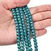 Synthetic Turquoise Beads Strands TURQ-G106-6mm-02E-5