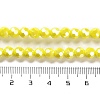Electroplate Opaque Glass Beads Strands EGLA-A035-P6mm-A04-4