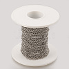 Tarnish Resistant Handmade 304 Stainless Steel Curb Chains STAS-P200-11P-2
