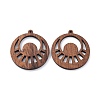 Walnut Wood Laser Cut Pendants WOOD-Q051-05J-1