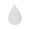 Rack Plating Brass Filigree Pendants KKC-K001-10P-1