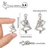 SUNNYCLUE 100Pcs Tibetan Style Alloy Pendants TIBE-SC0004-56AS-RS-2