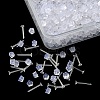 500Pcs Plastic Stud Earring Findings KY-YW0001-28-3