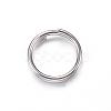 Tarnish Resistant 201 Stainless Steel Split Rings STAS-P092-03-1