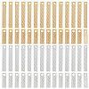 100Pcs 4 Style Brass Pendants KK-BBC0005-59-1