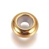 PVD Vacuum Plating 304 Stainless Steel Beads X-STAS-L222-41C-G-1