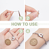 12 Sets 2 Colors Brass Toggle Clasps KK-AR0003-11-4
