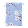 Polycotton(Polyester Cotton) Packing Pouches Drawstring Bags ABAG-T007-02-4