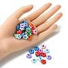 Opaque Acrylic Flower Horizontal Hole Beads SACR-YW0001-59-4