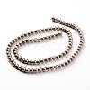 Non-magnetic Synthetic Hematite Beads Strands X-G-A140-17-3mm-2