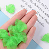 Frosted Transparent Acrylic Grape Leaf Pendants X-PAF002Y-7-6