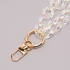 Transparent Resin Curb Chain Bag Strap FIND-WH0092-31D-2