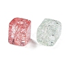 Transparent Crackle Glass Beads GLAA-B015-13-2