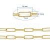 Soldered Brass Paperclip Chains CHC-D025-03G-4