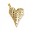 Rack Plating Brass Micro Pave Cubic Zirconia Pendants KK-E281-01G-06-2