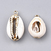 Electroplate Freshwater Shell Pendants X-SHEL-S274-19-2