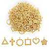 120Pcs 6 Style Ion Plating(IP) 304 Stainless Steel Pendant Rhinestone Settings STAS-CA0002-11-1