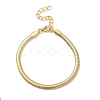 Rack Plating Brass Herringbone Chains Bracelet for Men Women LS-BJEW-M227-01G-1