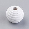 Natural Maple Wood Beehive Beads WOOD-Q030-48C-1