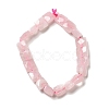Natural Madagascar Rose Quartz Beads Strands G-G980-11-3
