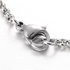 Moon & Star Stainless Steel Gemstone Charm Bracelets BJEW-JB01935-5