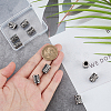 10Pcs 10 Styles 304 Stainless Steel European Beads OPDL-UN0001-06-4