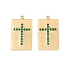 304 Stainless Steel Rhinestone Pendants RB-CBADC81-13G-03-1