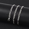 Non-Tarnish 304 Stainless Steel Figaro Chain Necklaces STAS-P101-71P-4
