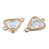 Transparent K9 Glass Connector Charms GLAA-N038-60-F13-2