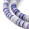 Handmade Polymer Clay Beads Strands CLAY-R089-8mm-T010-6
