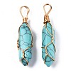 Synthetic Turquoise Big Pendants G-T122-70E-2