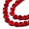 Spray Painted Natural Freshwater Shell Beads Strands X-SHEL-N026-69A-2