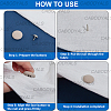 36Pcs Flat Round Cloth Cap Nail Buttons BUTT-CY0001-34C-6
