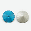 Pointed Back Glass Rhinestone Cabochons RGLA-T086-14mm-12-2