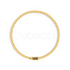 Birthstone 304 Stainless Steel Pave Cubic Zirconia Link Bracelets FS-WG4804B-09-1