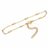 Ion Plating(IP) 304 Stainless Steel Cable Chain Bracelets BJEW-JB05655-3