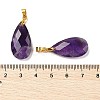 Natural Amethyst Pendants G-L614-D03-G03-3
