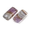 Natural Amethyst Lace Agate Pendants G-A244-10A-2