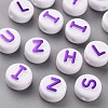 Opaque White Acrylic Beads MACR-N008-45B-1