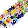 Handmade Millefiori Glass Bead Strands X-LAMP-J035-4mm-02-1